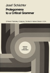 Cover Prolegomena to a Critical Grammar