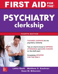 Cover First Aid for the Psychiatry Clerkship, Fourth Edition