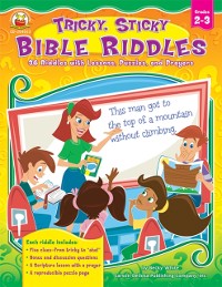 Cover Tricky, Sticky Bible Riddles, Grades 2 - 3