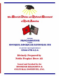 Cover Official Proclamation of Real Moorish American Nationality