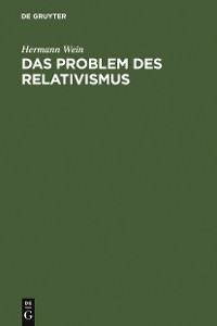 Cover Das Problem des Relativismus