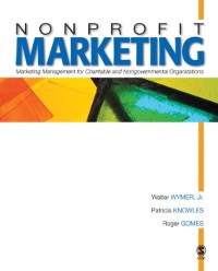 Cover Nonprofit Marketing : Marketing Management for Charitable and Nongovernmental Organizations