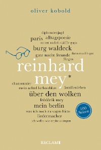Cover Reinhard Mey. 100 Seiten