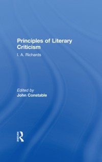 Cover Principles of Literary Criticism V3