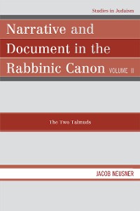 Cover Narrative and Document in the Rabbinic Canon