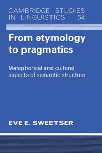Cover From Etymology to Pragmatics