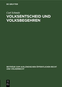 Cover Volksentscheid und Volksbegehren