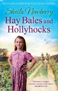 Cover Hay Bales and Hollyhocks
