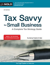 Cover Tax Savvy for Small Business