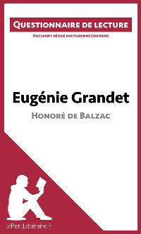 Cover Eugénie Grandet d'Honoré de Balzac (Questionnaire de lecture)