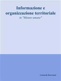 Cover Informazione e organizzazione territoriale