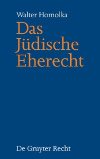 Cover Das Jüdische Eherecht