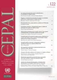 Cover Revista de la CEPAL No.122, Agosto 2017
