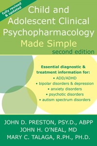 Cover Child and Adolescent Clinical Psychopharmacology Made Simple