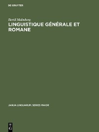 Cover Linguistique générale et romane