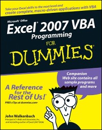 Cover Excel 2007 VBA Programming For Dummies