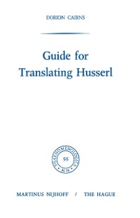 Cover Guide for Translating Husserl