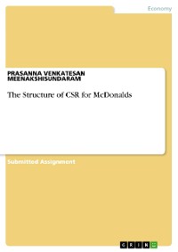 Cover The Structure of CSR for McDonalds
