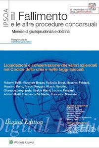 Cover Liquidazioni e conservazione dei valori aziendali nel Codice della crisi e nelle leggi speciali