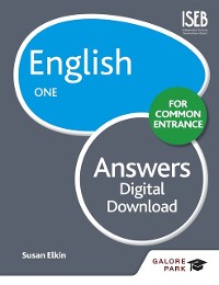 Cover English for Common Entrance One Answers