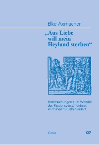 Cover Aus Liebe will mein Heyland sterben