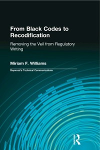Cover From Black Codes to Recodification