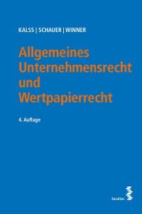 Cover Allgemeines Unternehmensrecht und Wertpapierrecht