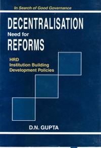 Cover Decentralisation Need for Reforms