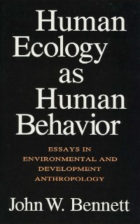 Cover Human Ecology as Human Behavior