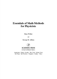 Cover Essentials of Math Methods for Physicists