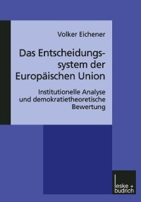 Cover Das Entscheidungssystem der Europäischen Union