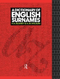 Cover Dictionary of English Surnames