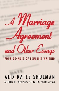 Cover Marriage Agreement and Other Essays