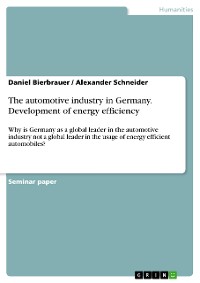 Cover The automotive industry in Germany. Development of energy efficiency