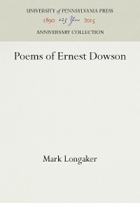 Cover Poems of Ernest Dowson