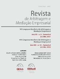 Cover Revista de Arbitragem e Mediação Empresarial – Números 9 e 10