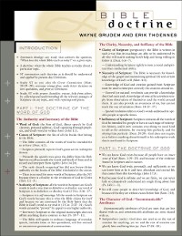 Cover Bible Doctrine Laminated Sheet