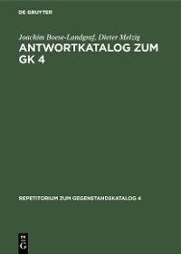 Cover Antwortkatalog zum GK 4