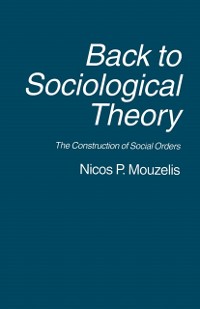 Cover Back to Sociological Theory