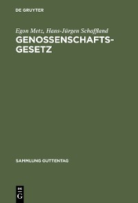 Cover Genossenschaftsgesetz