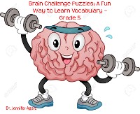 Cover Brain Challenge Puzzles: A Fun Way to Learn Vocabulary – Grade 5