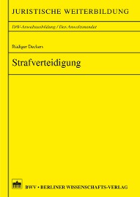 Cover Strafverteidigung