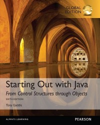 Cover Starting Out with Java: From Control Structures through Objects, Global Edition