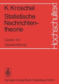 Cover Statistische Nachrichtentheorie