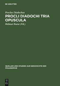 Cover Procli Diadochi Tria opuscula