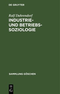 Cover Industrie- und Betriebssoziologie