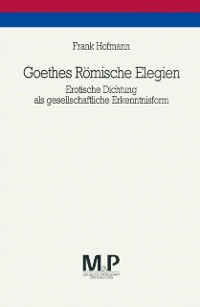 Cover Goethes Römische Elegien