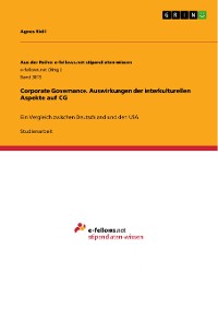 Cover Corporate Governance. Auswirkungen der interkulturellen Aspekte auf CG