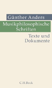 Cover Musikphilosophische Schriften