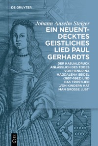 Cover Ein neuentdecktes geistliches Lied Paul Gerhardts